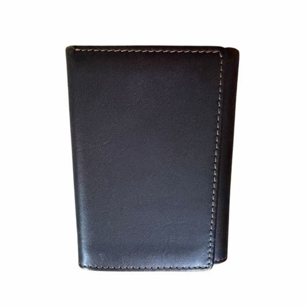 Dopp Men's Trifold Leather Wallet Satin Cowhide Dark Brown Multi Slot Classic